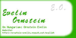 evelin ornstein business card